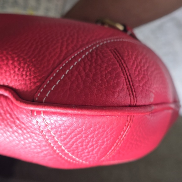 Coach Hamptons Barbie Pink Pebbled Leather Shoulder Bag Is 20yrs Old In EUC - Picture 11 of 17